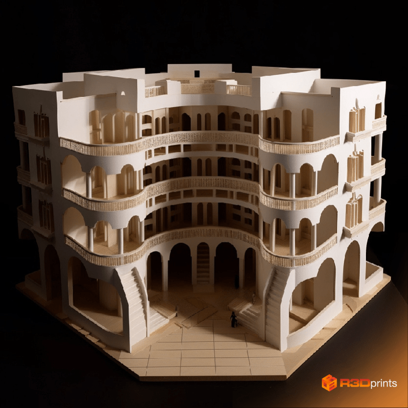 Architects use 3D modeling to create to-scale building models.