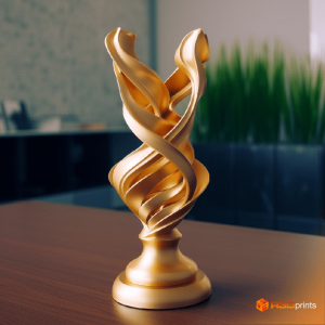 Corporations can leverage 3D modeling for custom trophies, and graphic design for branding.